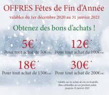 OFFRES FÊTES DE FIN D'ANNÉE !