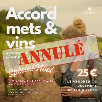 Ateliers Accords Mets & Vins special noel